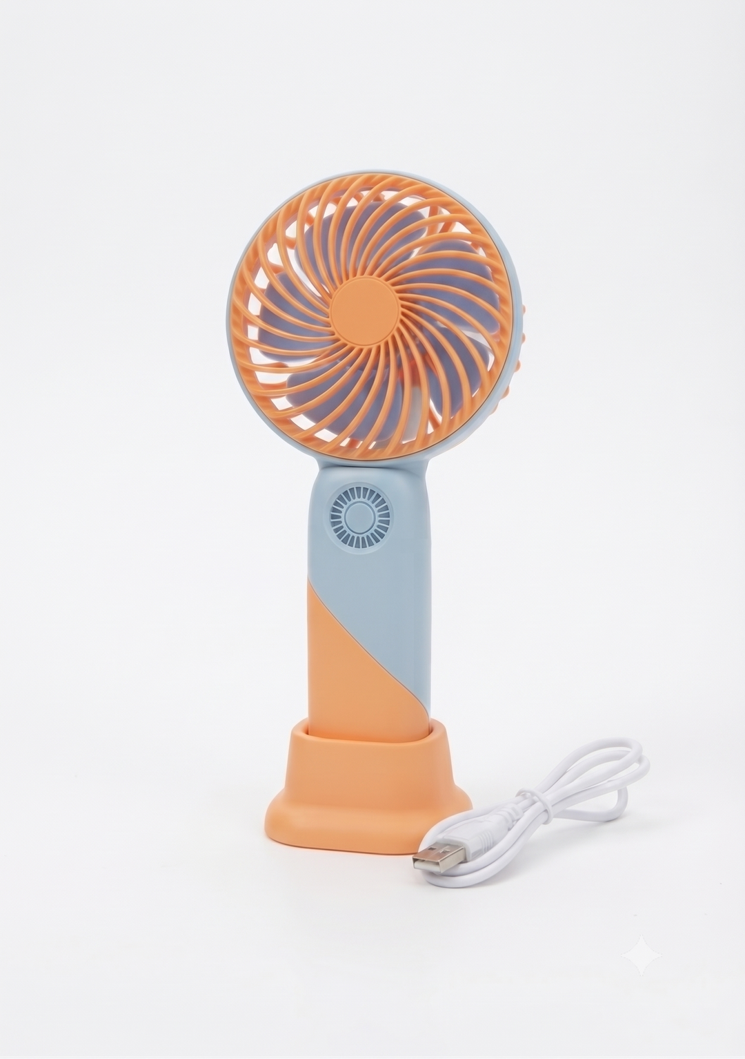 Portable Handheld Mini Fan (or USB Rechargeable Desktop Cooling Fan with Base/Phone Holder).