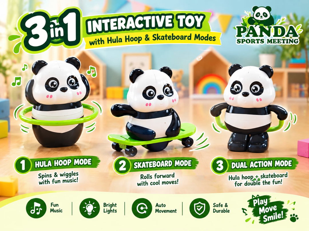 3 in 1 Interactive Panda