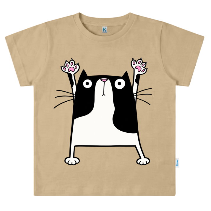 KAOS ATASAN PENDEK SERIES FACE CUTE 09 CATCOW COLOR