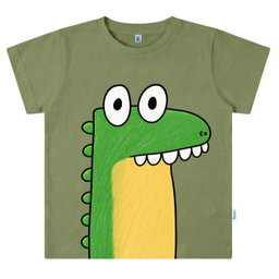 KAOS ATASAN PENDEK SERIES FACE CUTE 09 GREEN CRODIN