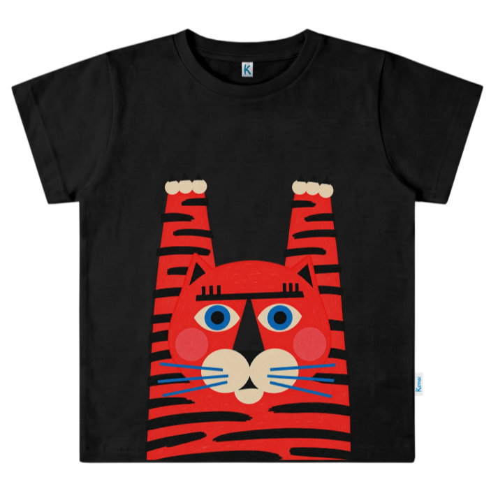 KAOS ATASAN PENDEK SERIES FACE CUTE 09 HANDS UP REDCAT