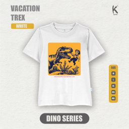 KAOS ATASAN DINO REX VACATION TREX