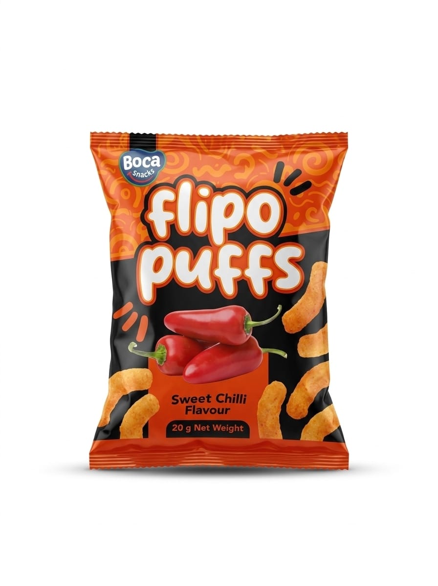 BOCA FLIPO SWEET CHILLI PALLET 70X50X20GR
