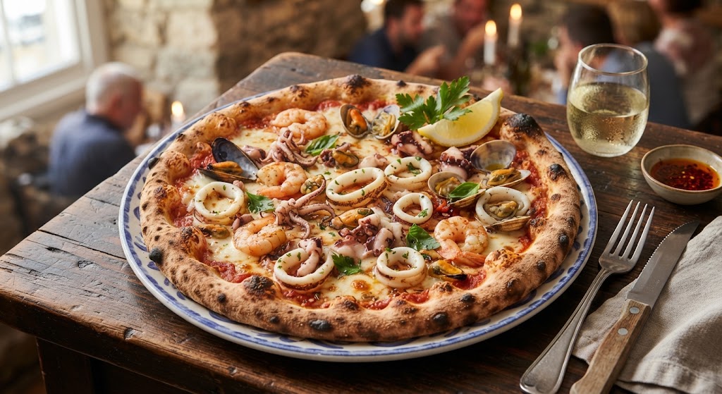 Pizza aux fruits Mer