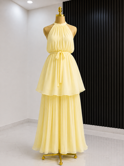 Sleeveless Pleated Dress