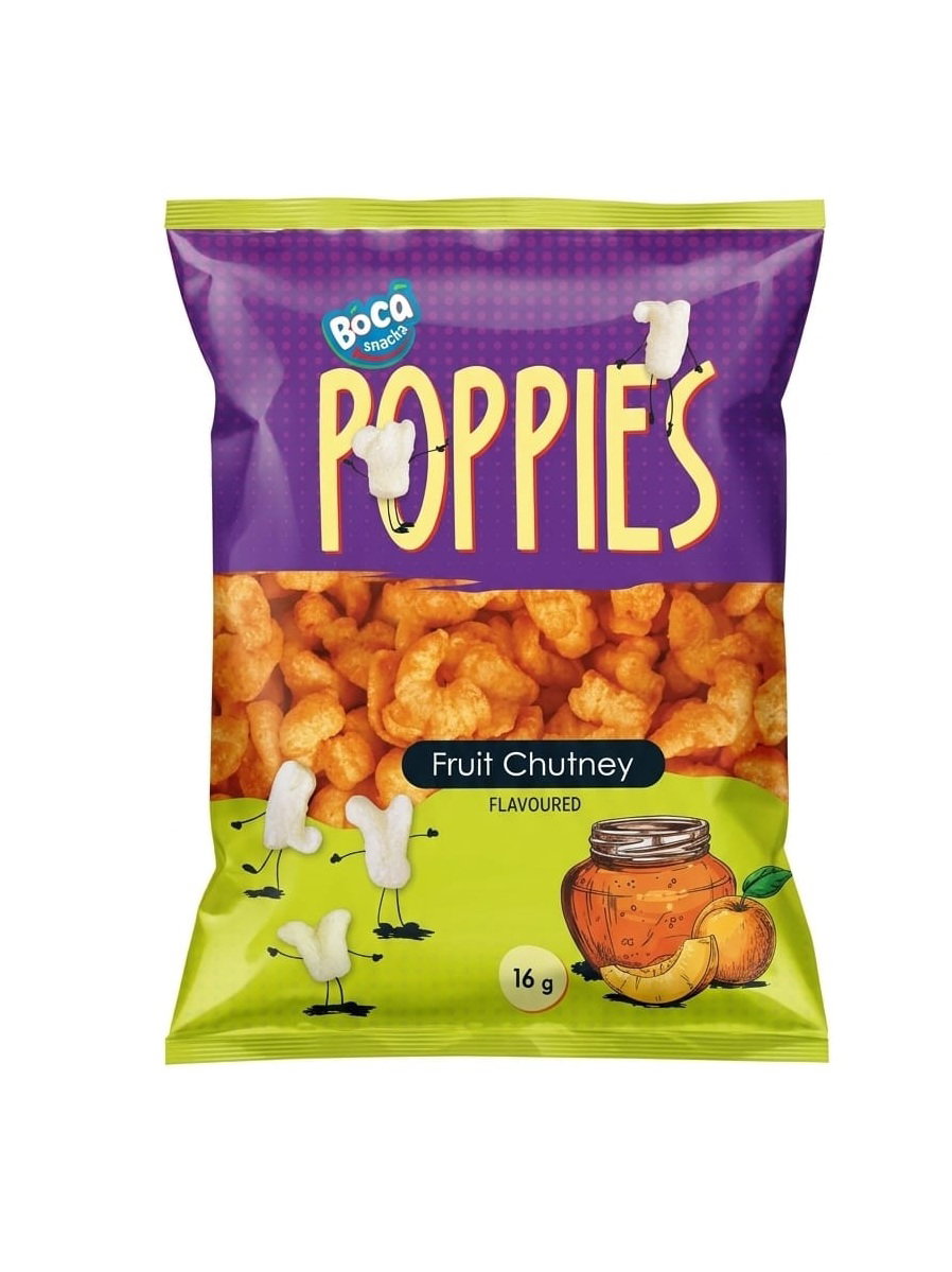 BOCA POPPIES FRUIT CHUTNEY PALLET 70X50X16GR