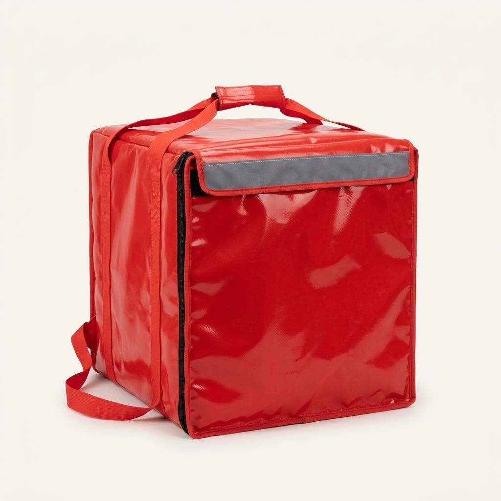 Large Pizza & Cake Delivery Bag Red