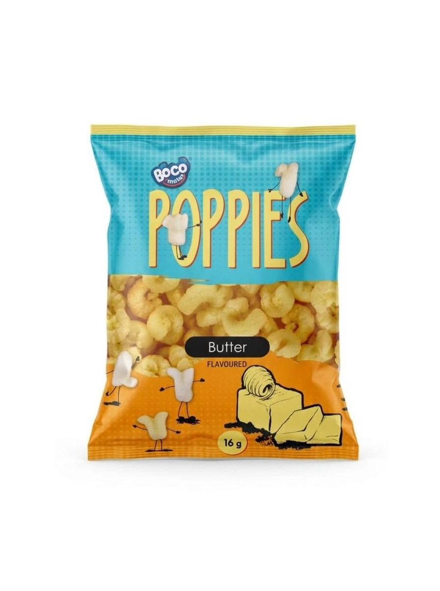 BOCA POPPIES CREAM CHEESE AND CHIVES 50X16GR