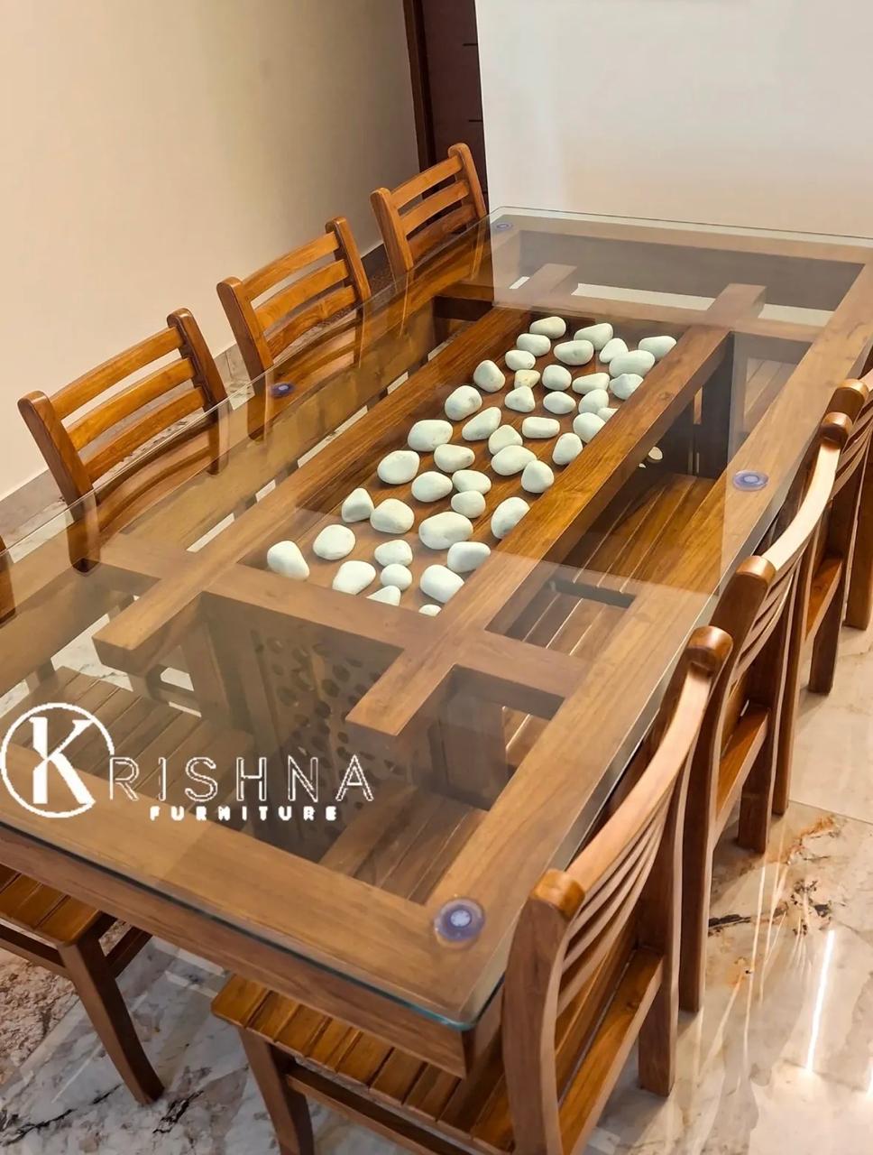LUXURY 6-SEATER DINING TABLE SET