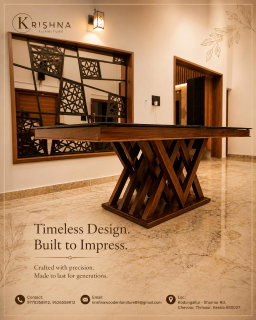 DESIGNER ARCHITECTURAL DINING TABLE