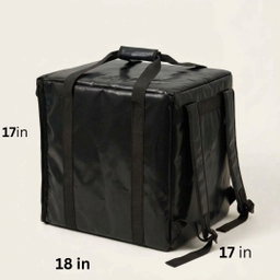 Large Pizza & Cake Delivery Bag Black