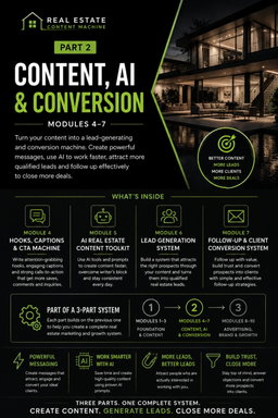 Module 4 à 7 REAL ESTATE CONTENT MACHINE — CONTENT, AI & CONVERSION
