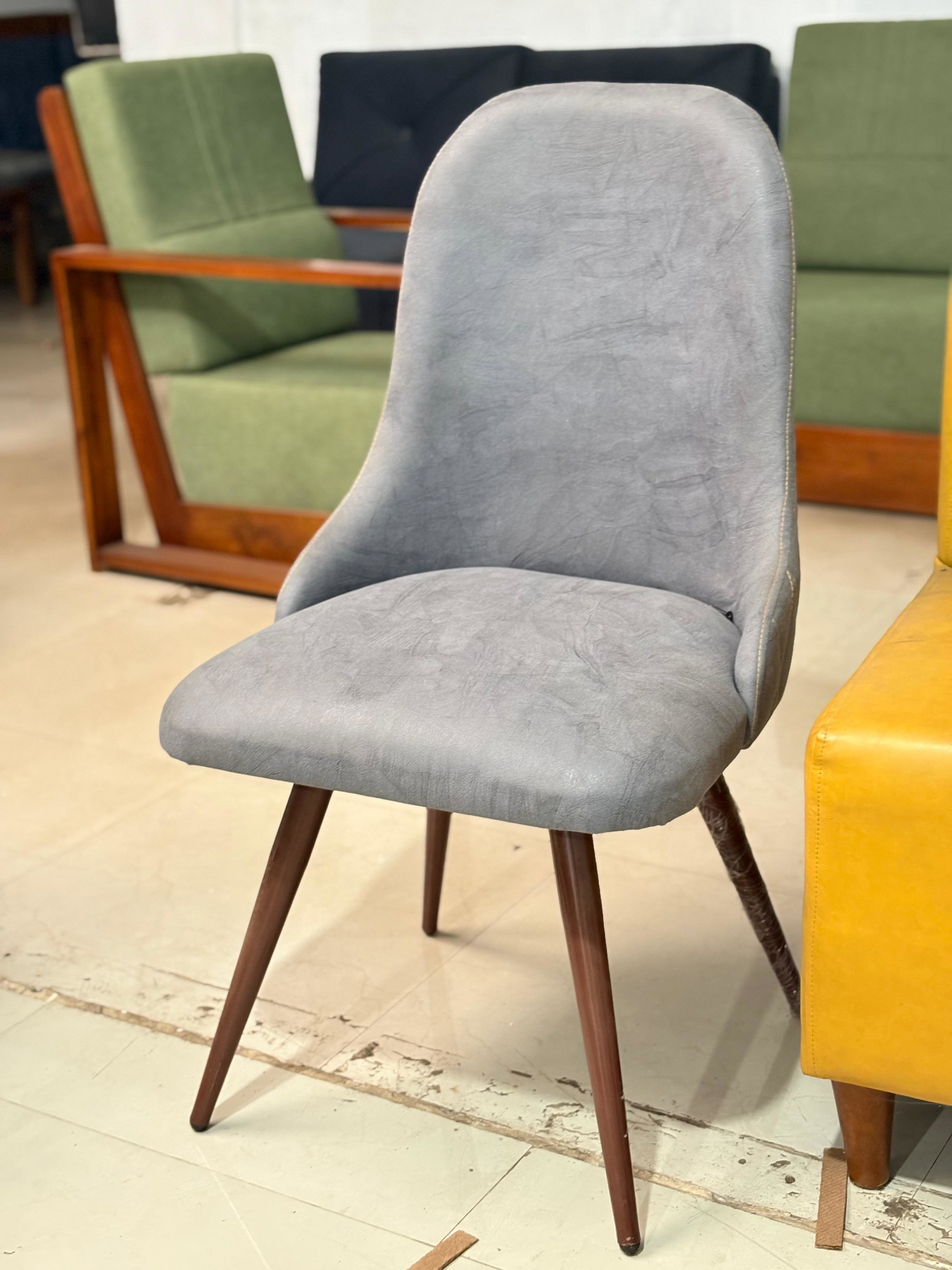 SCANDINAVIAN CONTOURED FABRIC DINING CHAIR_0