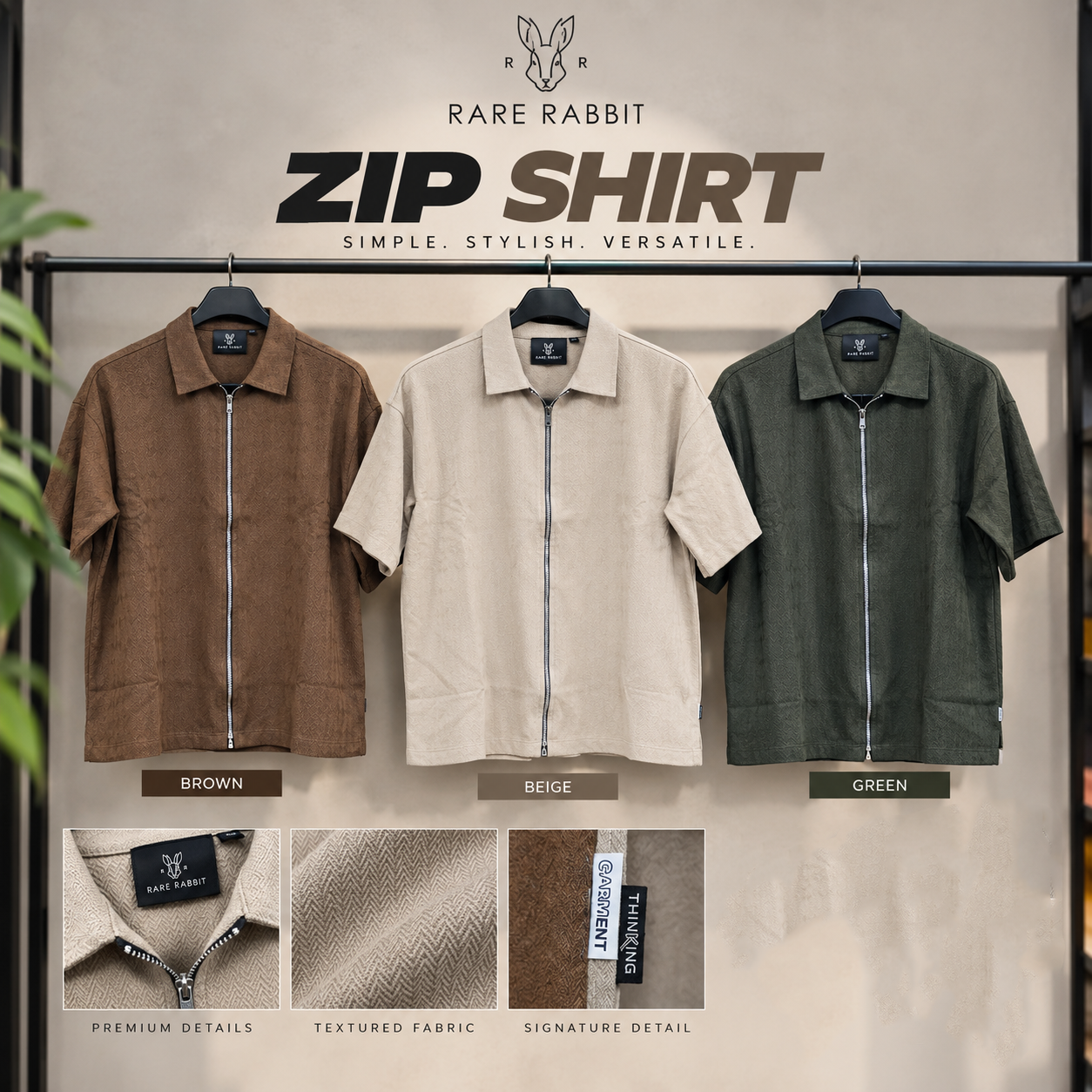 Rare Rabbit ZIP SHIRT_0