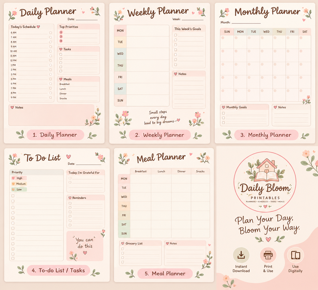 Daily Bloom Planner