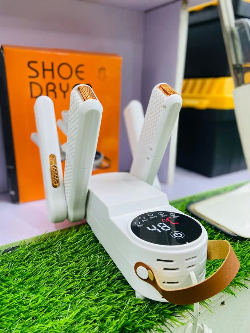 An electric shoe dryer and sanitizer