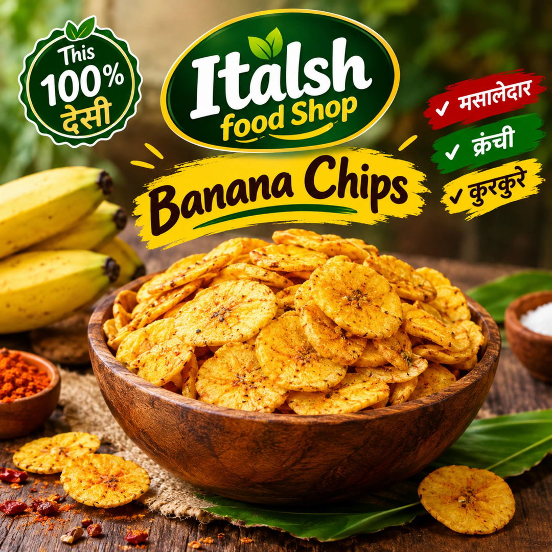 Banana chips crunchy
