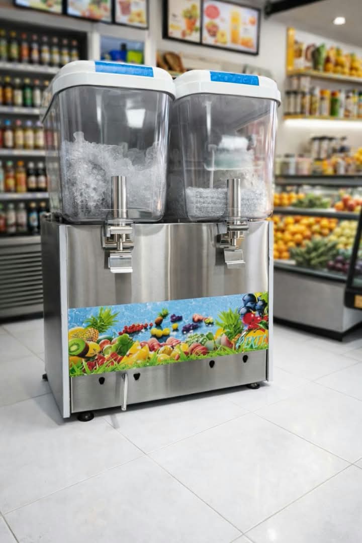 Double-tank commercial juice dispenser, _0