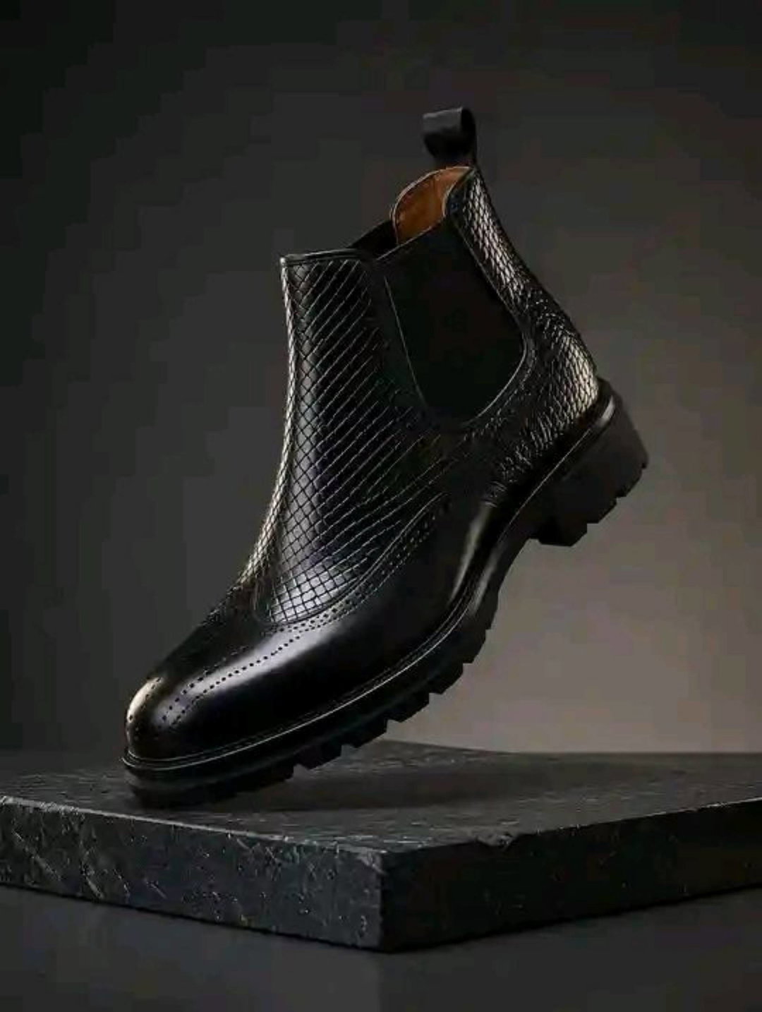 Brogue Chelsea boot