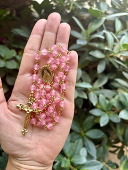 Rosario jade rosa 6mm