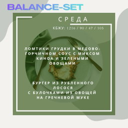 🟢🟢SMART Balance - 2 блюда с балансом (A)