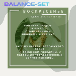 🟢🟢SMART Balance - 2 блюда с балансом (A)
