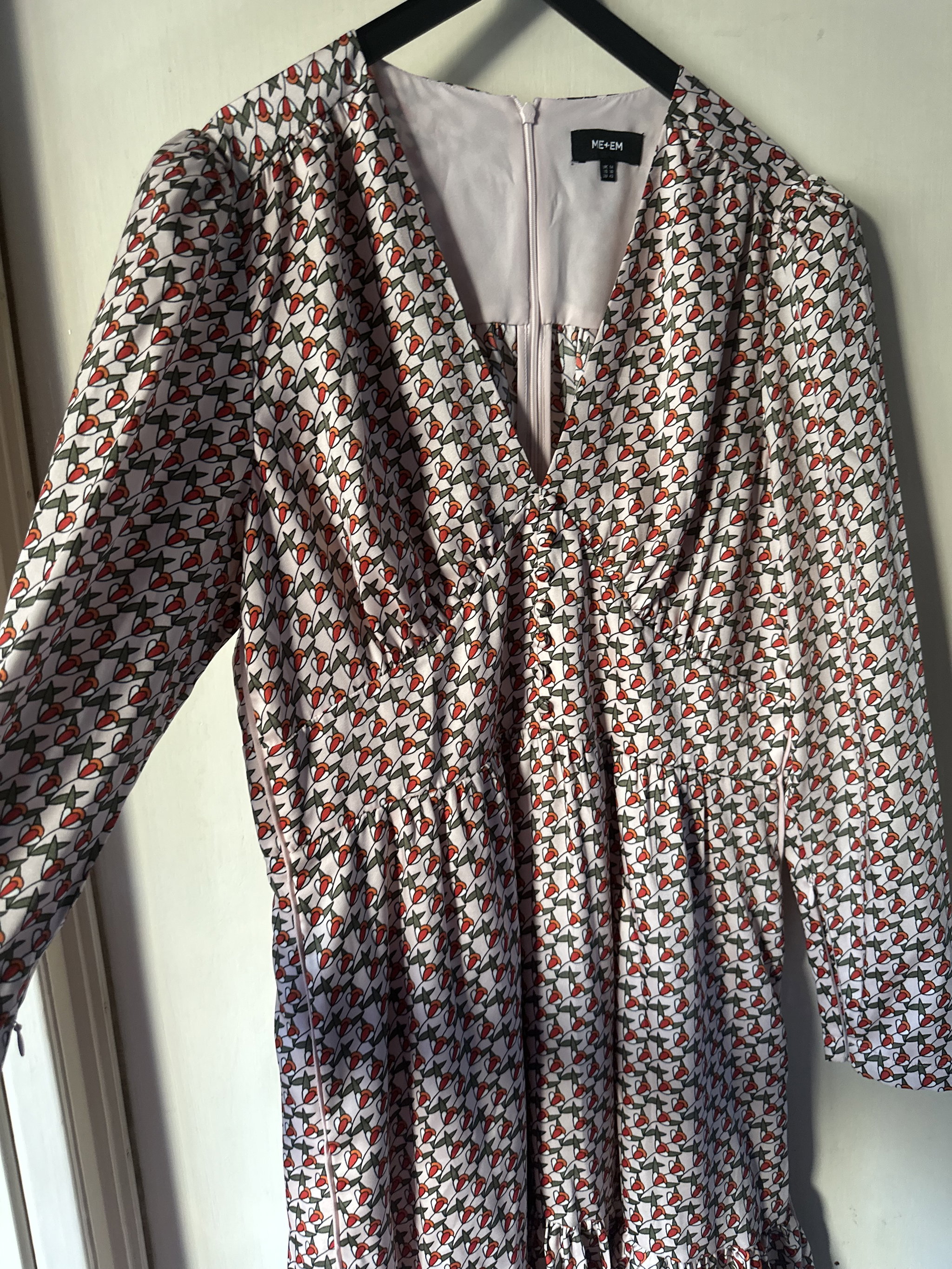 ME+EM Natural Tulip Geo Print Mini Dress _3