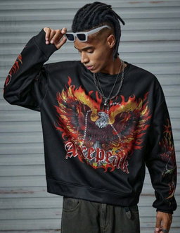 Sweat-shirt motif aigle 🦅
