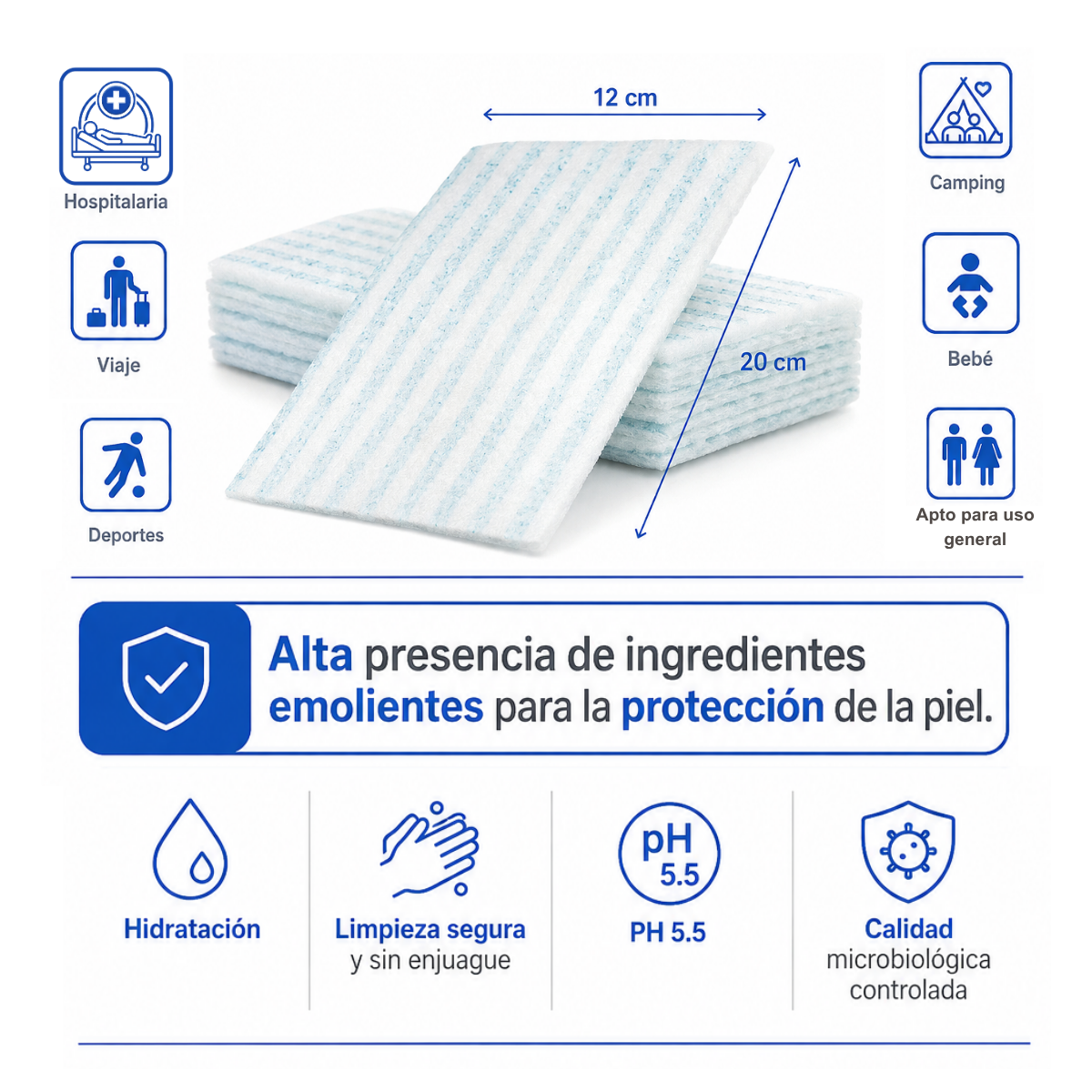 Dispobaño (10 Esponjas Jabonosas = 10 baños)_2