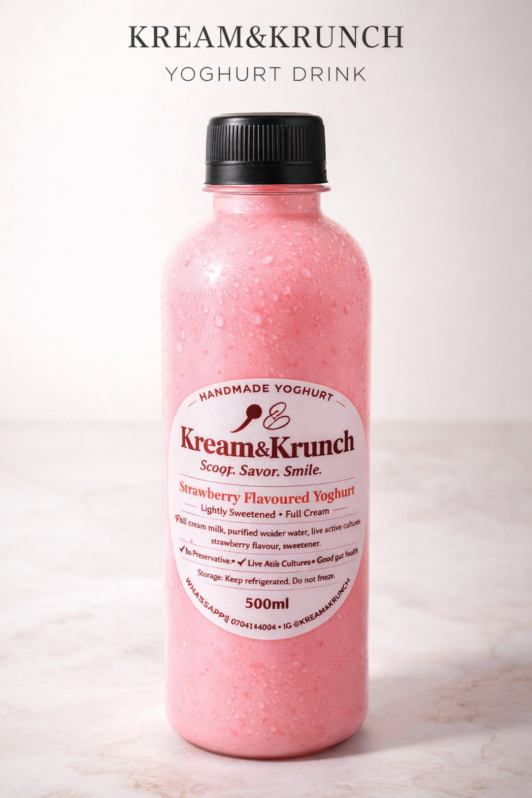 Strawberry Yoghurt Drink (500ml)