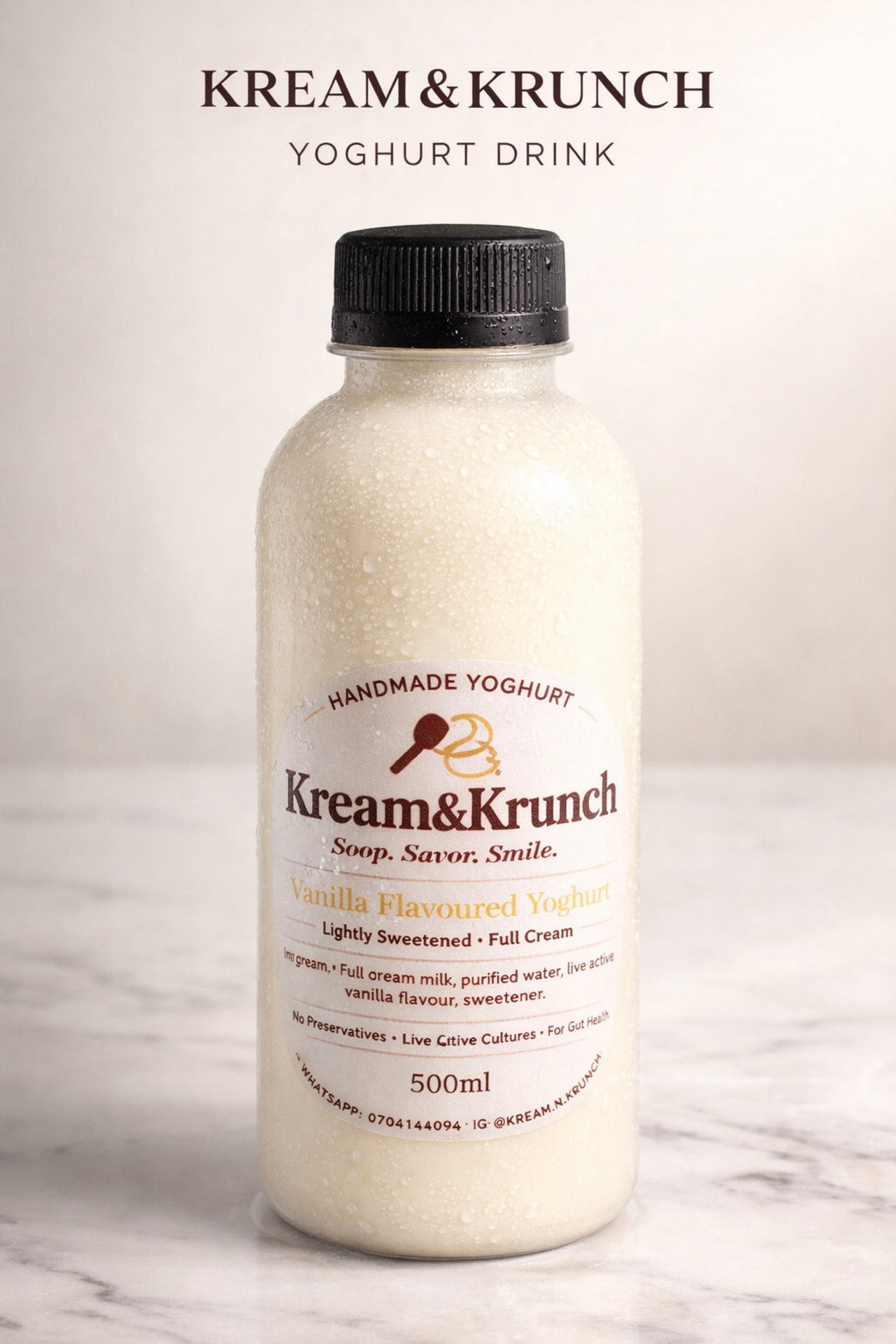 Vanilla Yoghurt Drink (500ml)