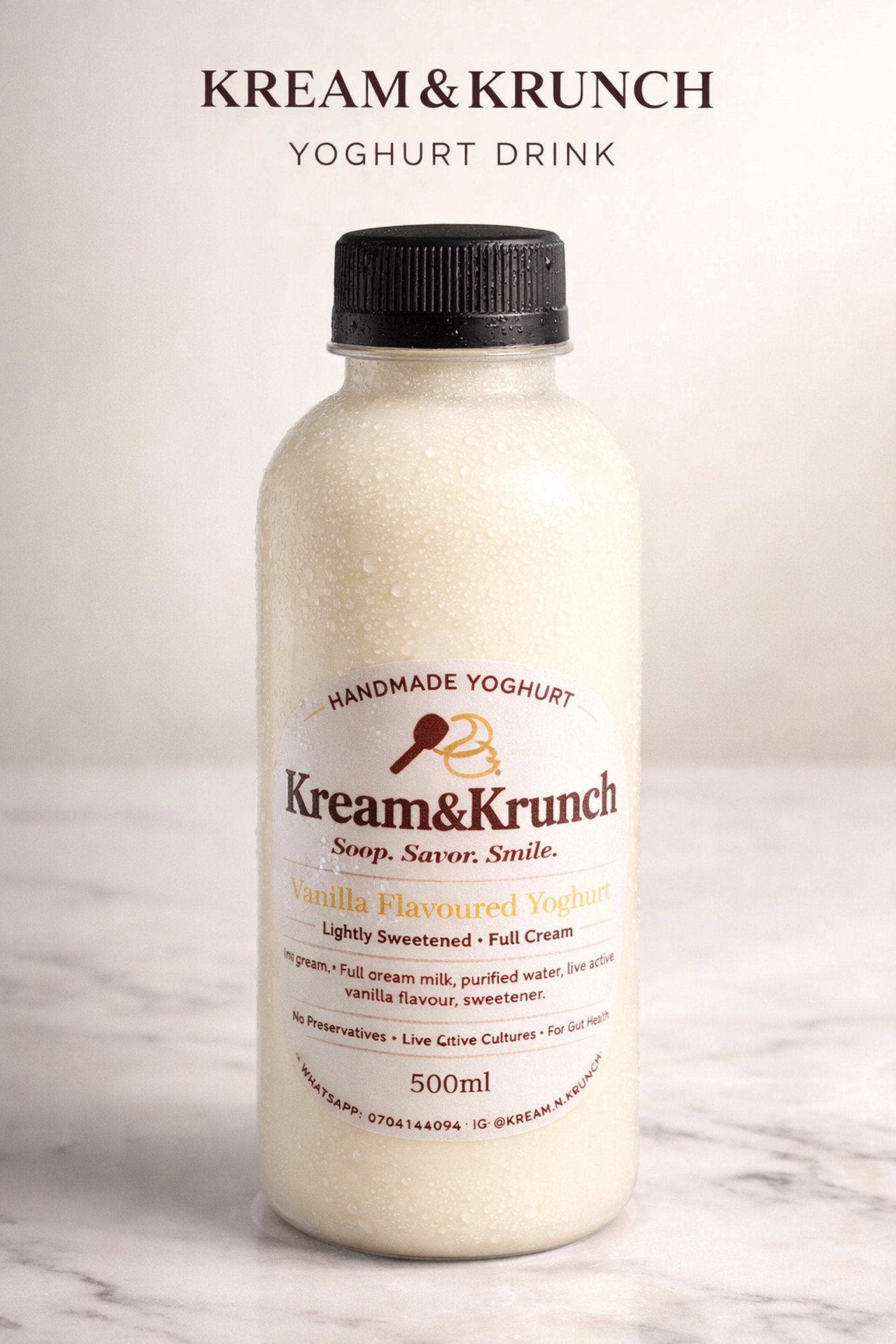 Vanilla Yoghurt Drink (500ml)_0