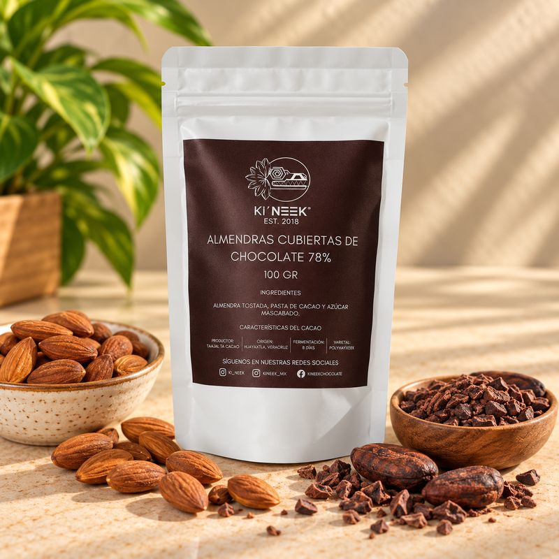 Almendras cubiertas con chocolate