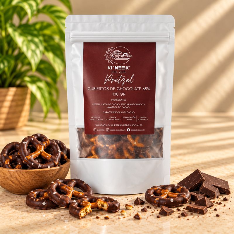Pretzels con chocolate