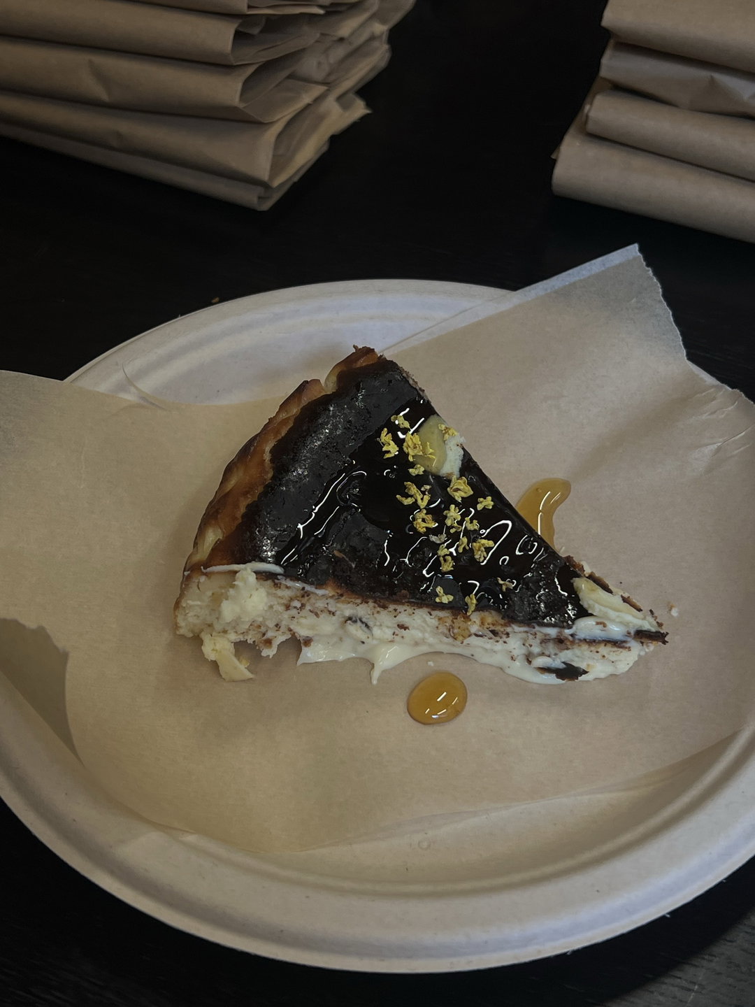 Osmanthus Honey Basque Cheesecake