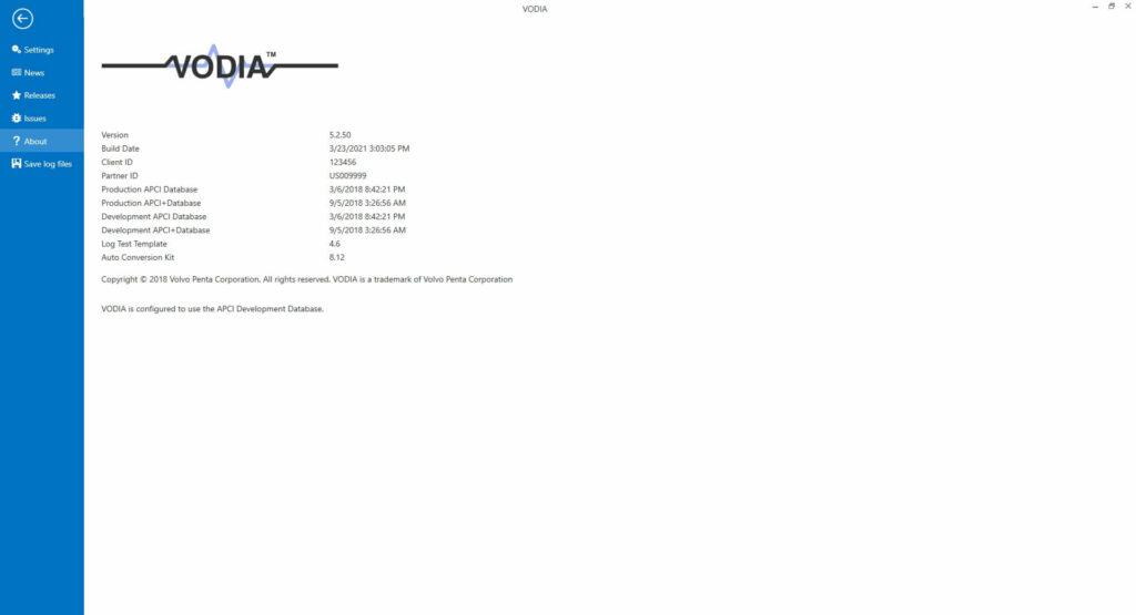 Volvo Vodia 5.2.50 (Volvo Penta Diagnostic Software)_1