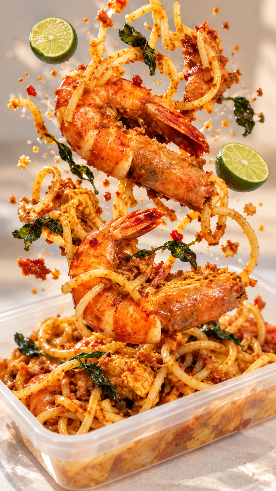 Laksa Goreng with Prawns_0