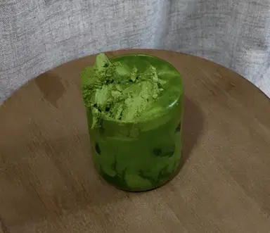 GAO matcha pudding w/ matcha latte  