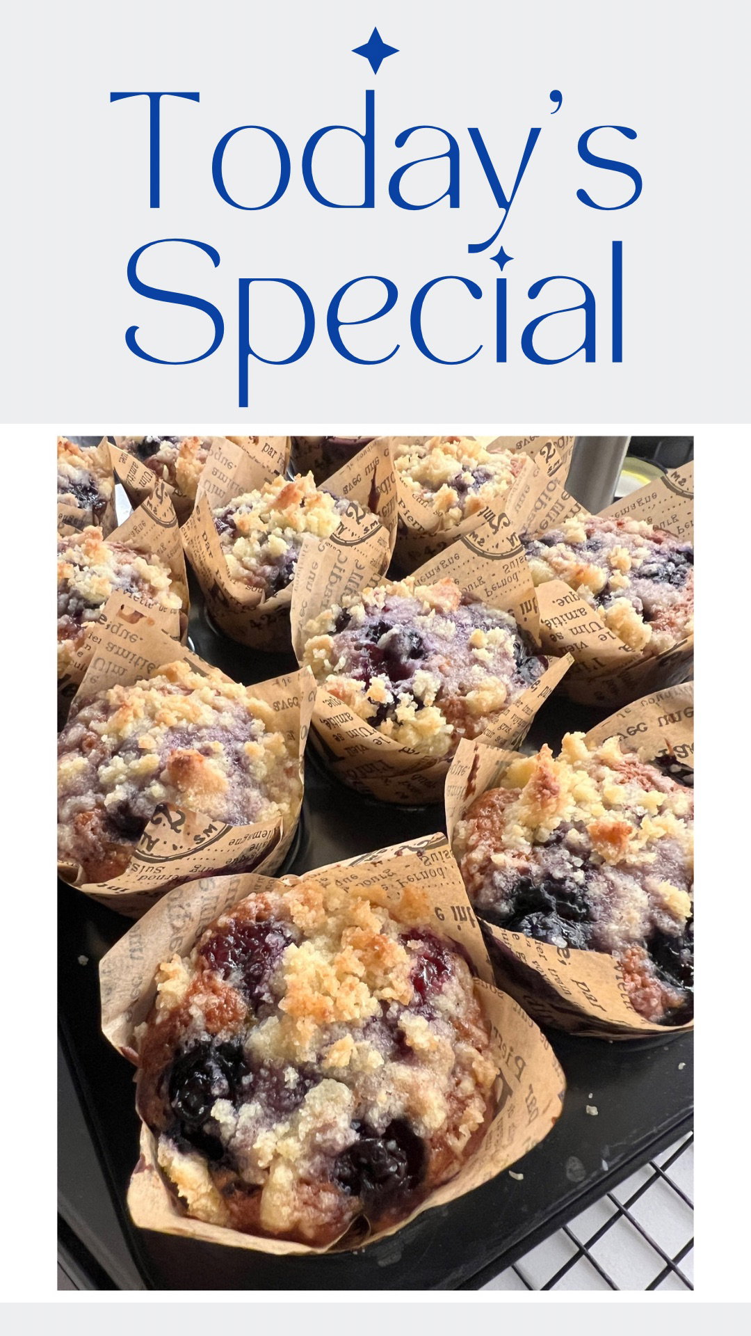 Banana Blueberries Crumbled Muffin