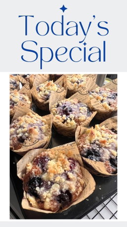 Banana Blueberries Crumbled Muffin