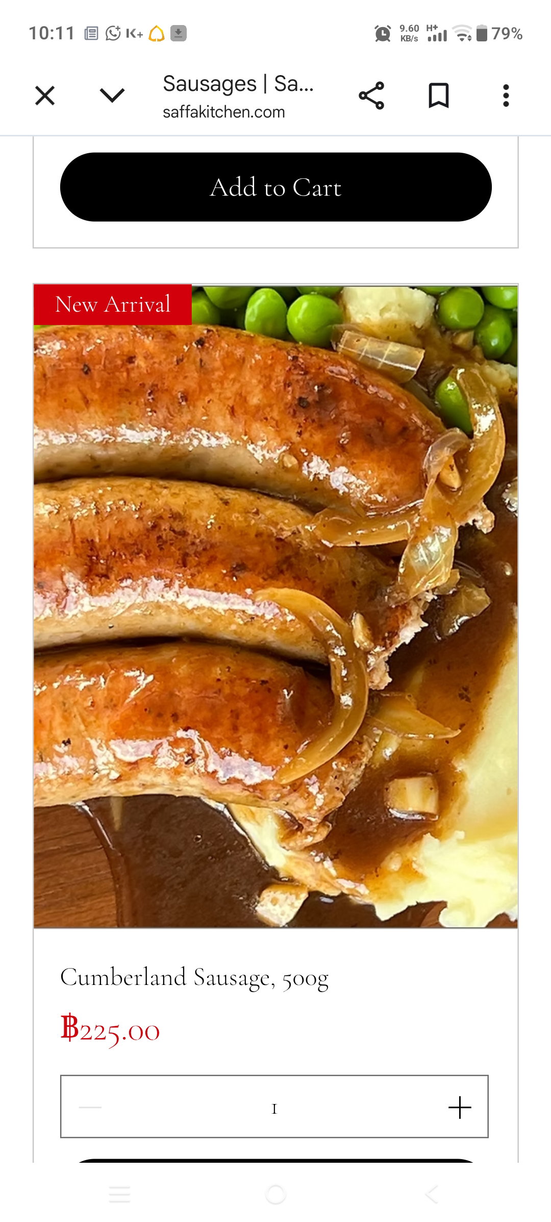 Breakfast sausage, 500g