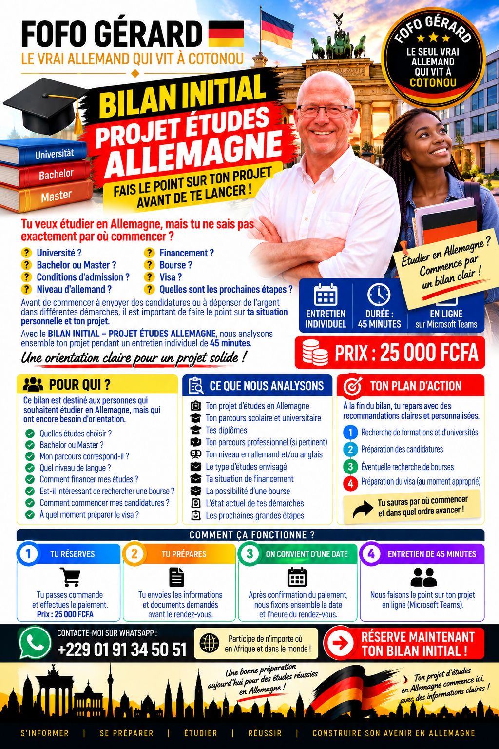 Bilan initial - Priojet Études Allemagne