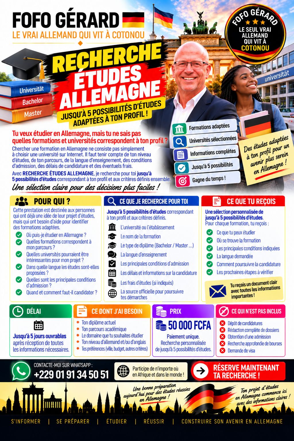 Recherche Études Allemagne