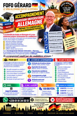 Accompagnement admission universitäre en Allemagne
