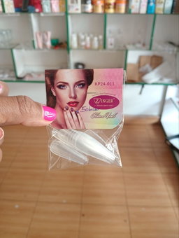 Zinger Ultimate Shiny Nails Glam Nail Clear Stickons KP24-011 