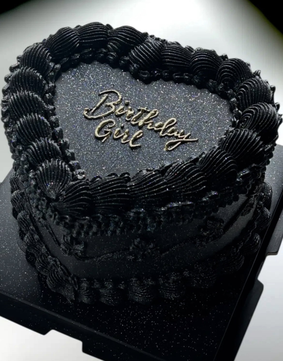 Black Glitter Cake_0