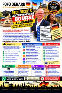Recherche & accompagnement bourse - Allemagne