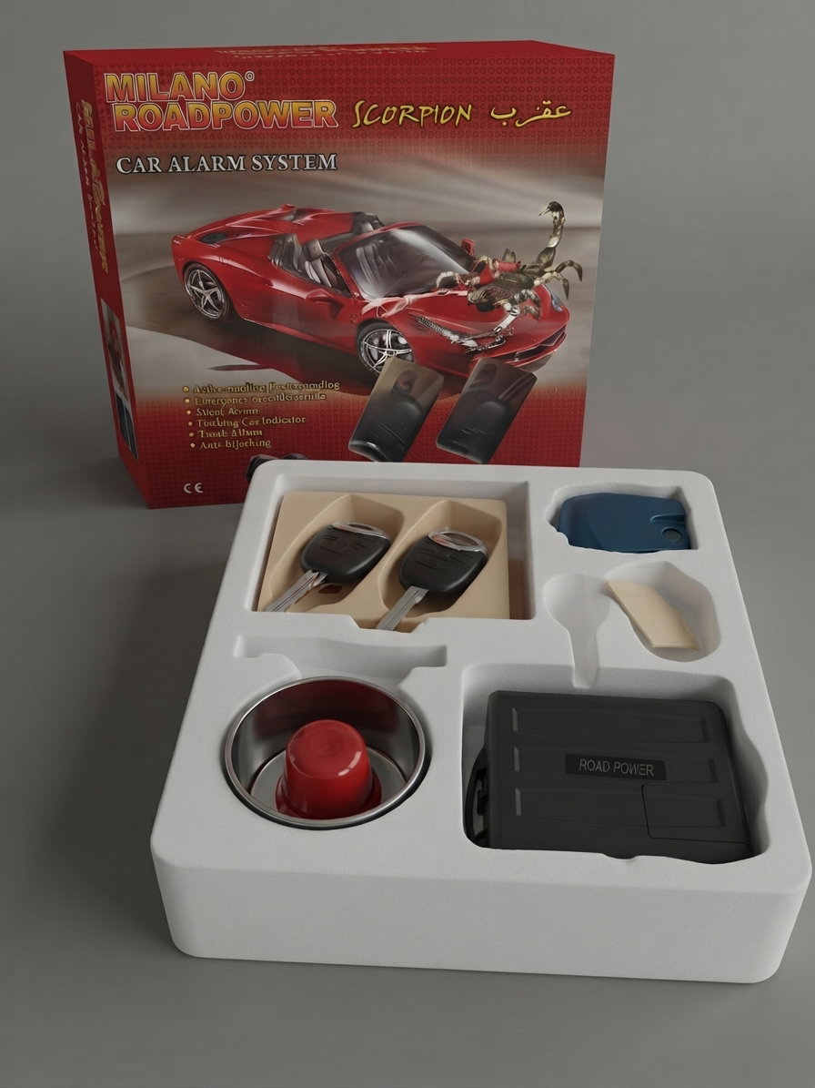 Milano raodpower scropion cara alarm system