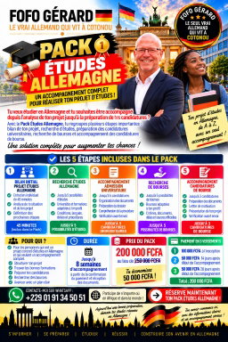 Pack Études Allemagne