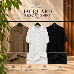 RARE RABBIT JACQUARD RESORT SHIRT